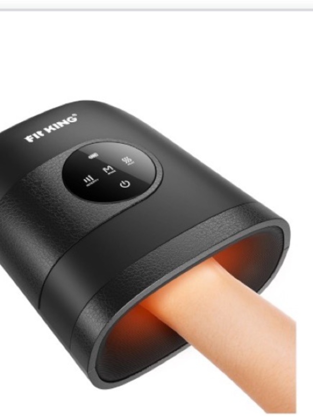 Black Electric Hand Massager with Heat
